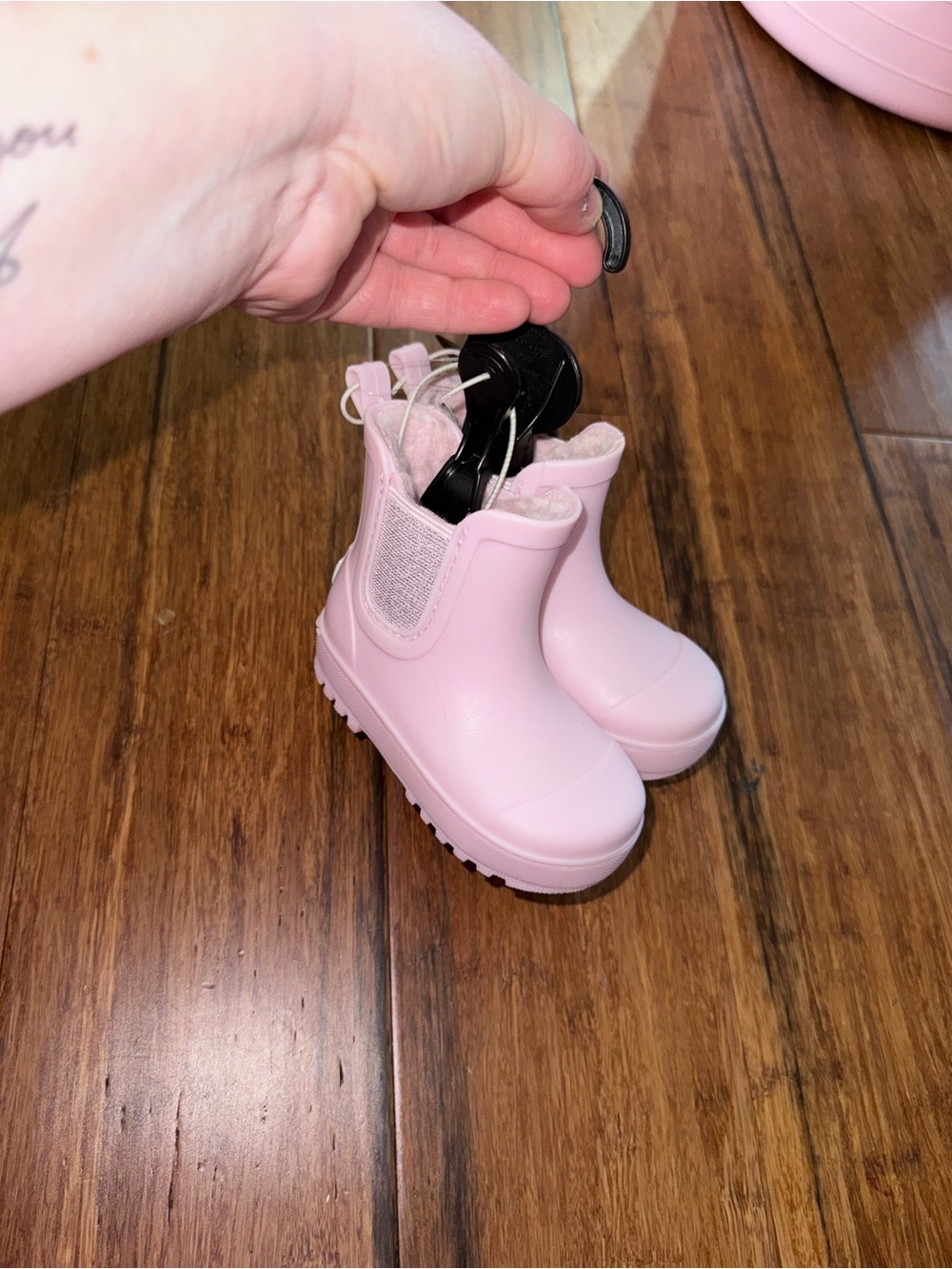 BearPaw Baby Light Pink Waterproof Boots - Picture 5 of 5